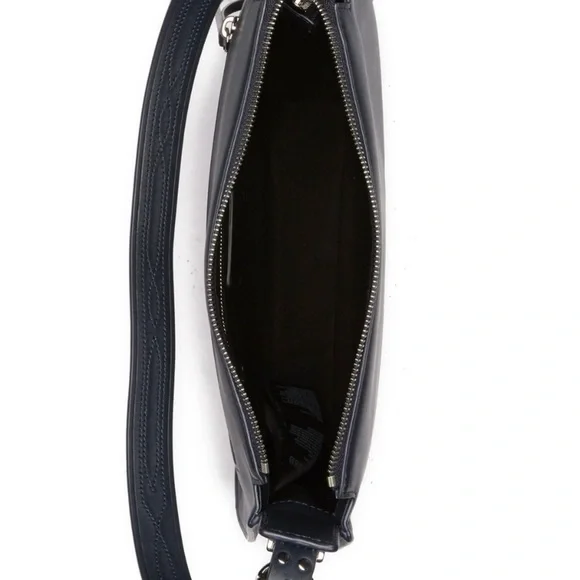 ALLSAINTS Cooper Hobo Leather Shoulder Bag in Navy - Picture 4 of 5